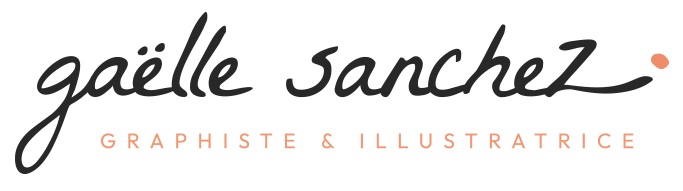 Logo_GaelleSanchez Logo Gaëlle Sanchez Graphiste et illustratrice