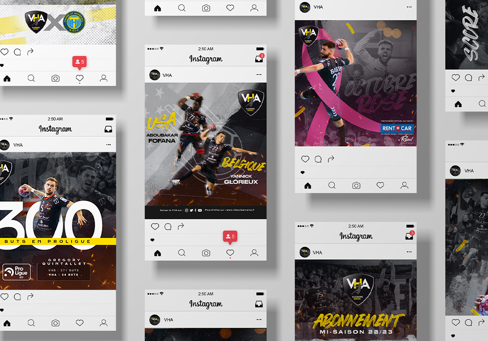 Exemples de posts instagram pour le VHA