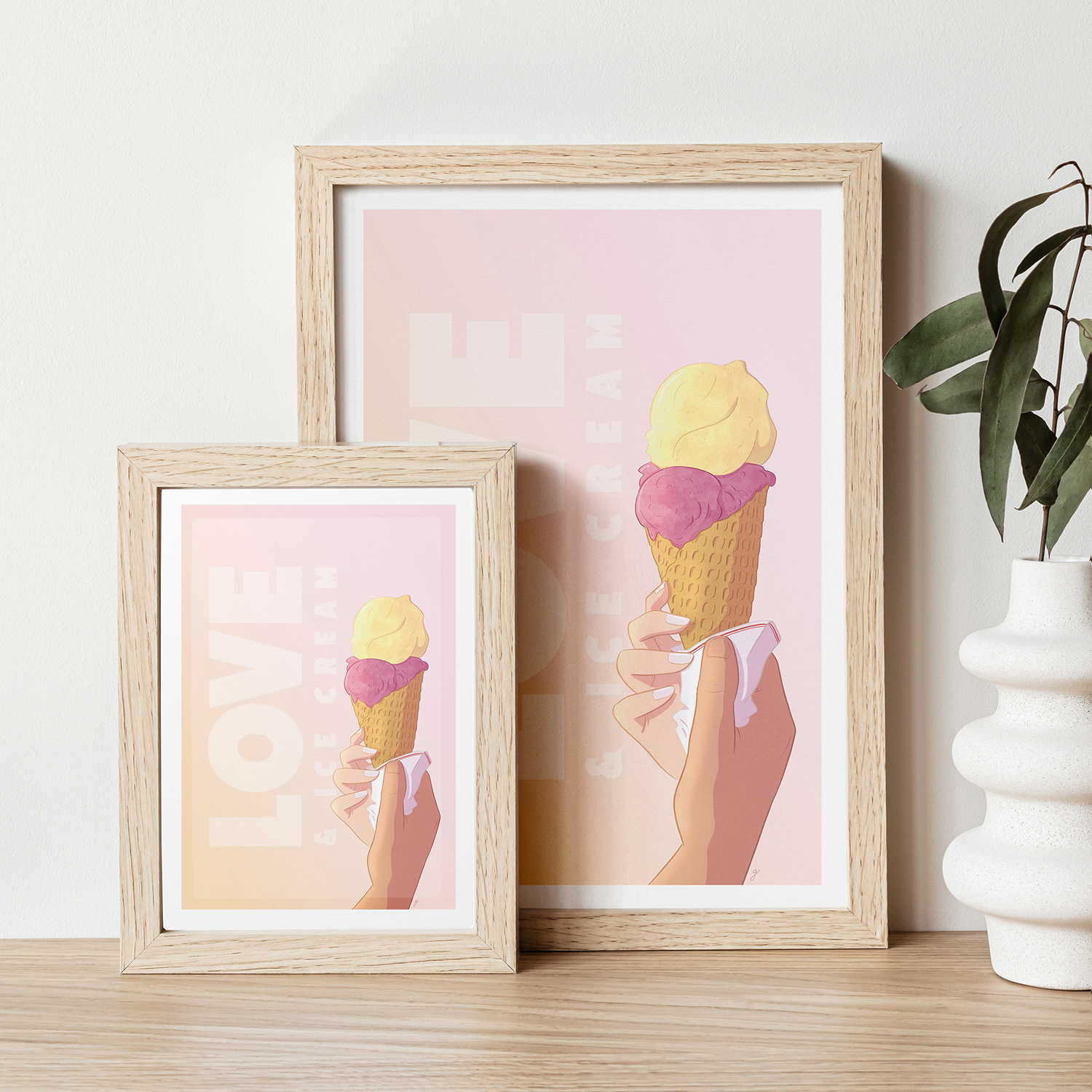 Illustration "Love & Ice Cream"